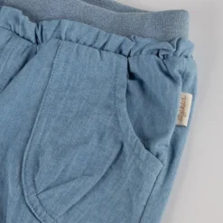Baby Chambray-Shorts, hellblau