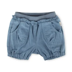 Baby Chambray-Shorts, hellblau