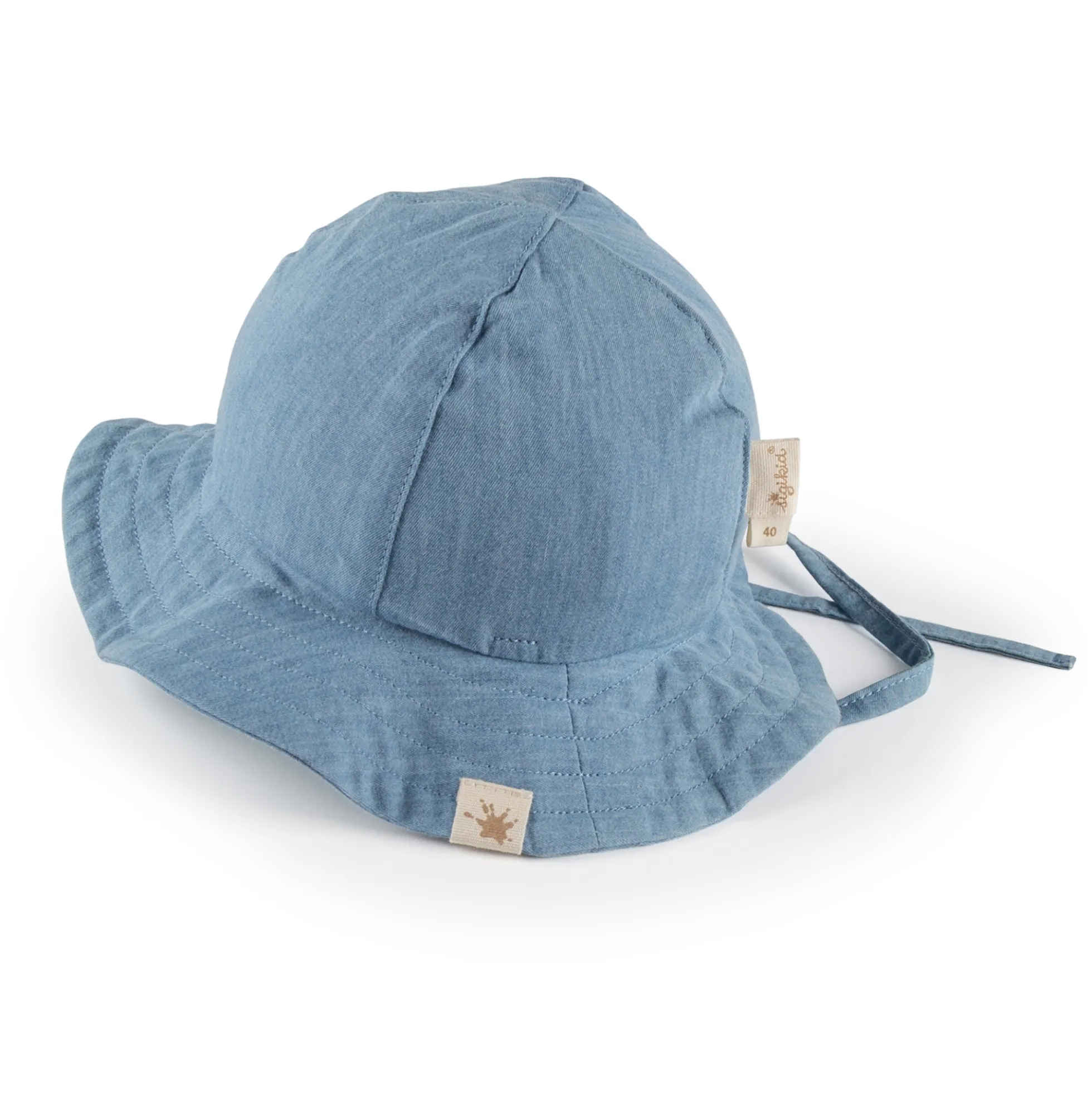 Baby Chambray Sommerhut, hellblau