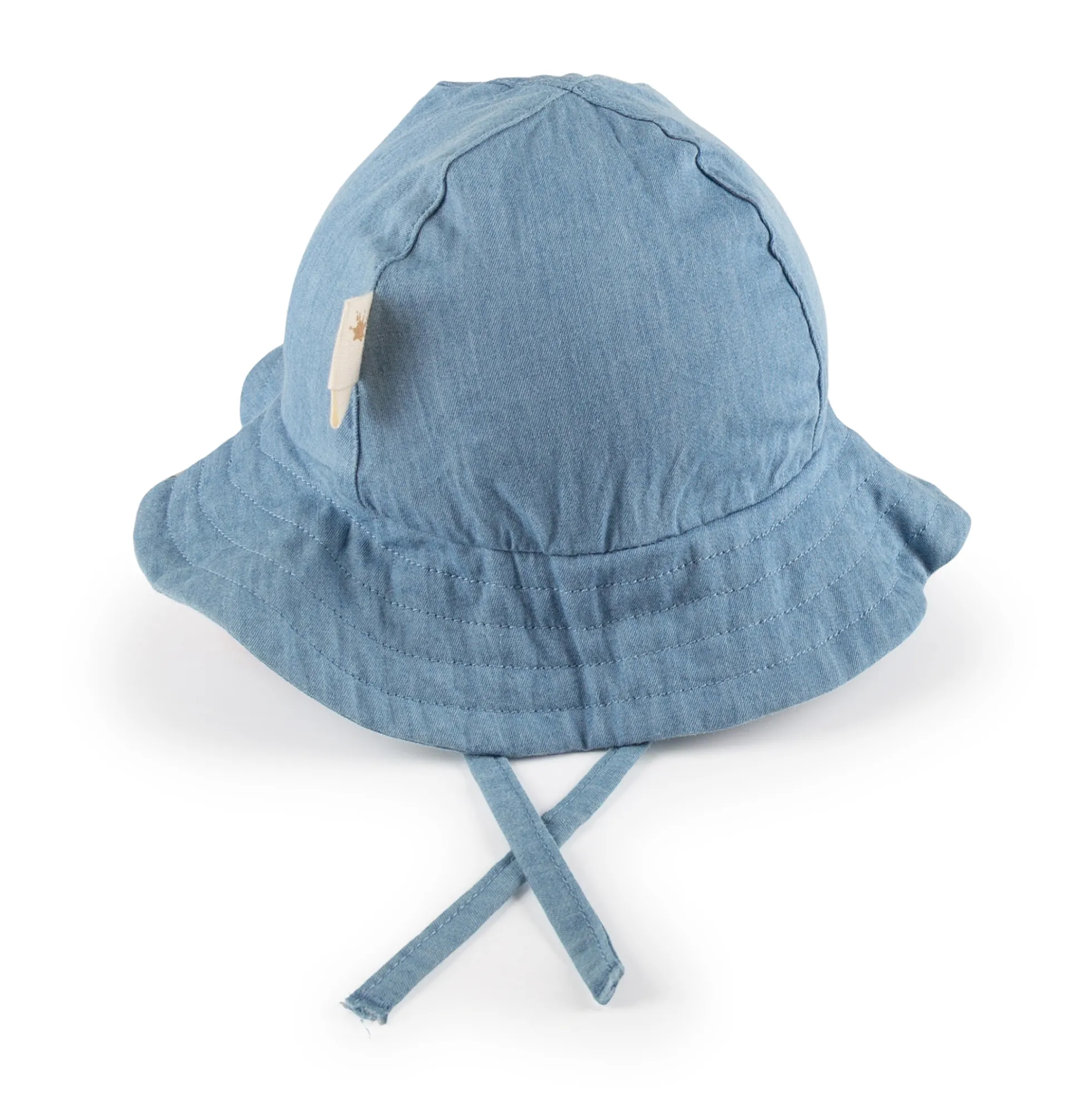 Baby Chambray Sommerhut, hellblau