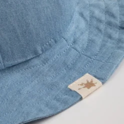 Baby Chambray Sommerhut, hellblau