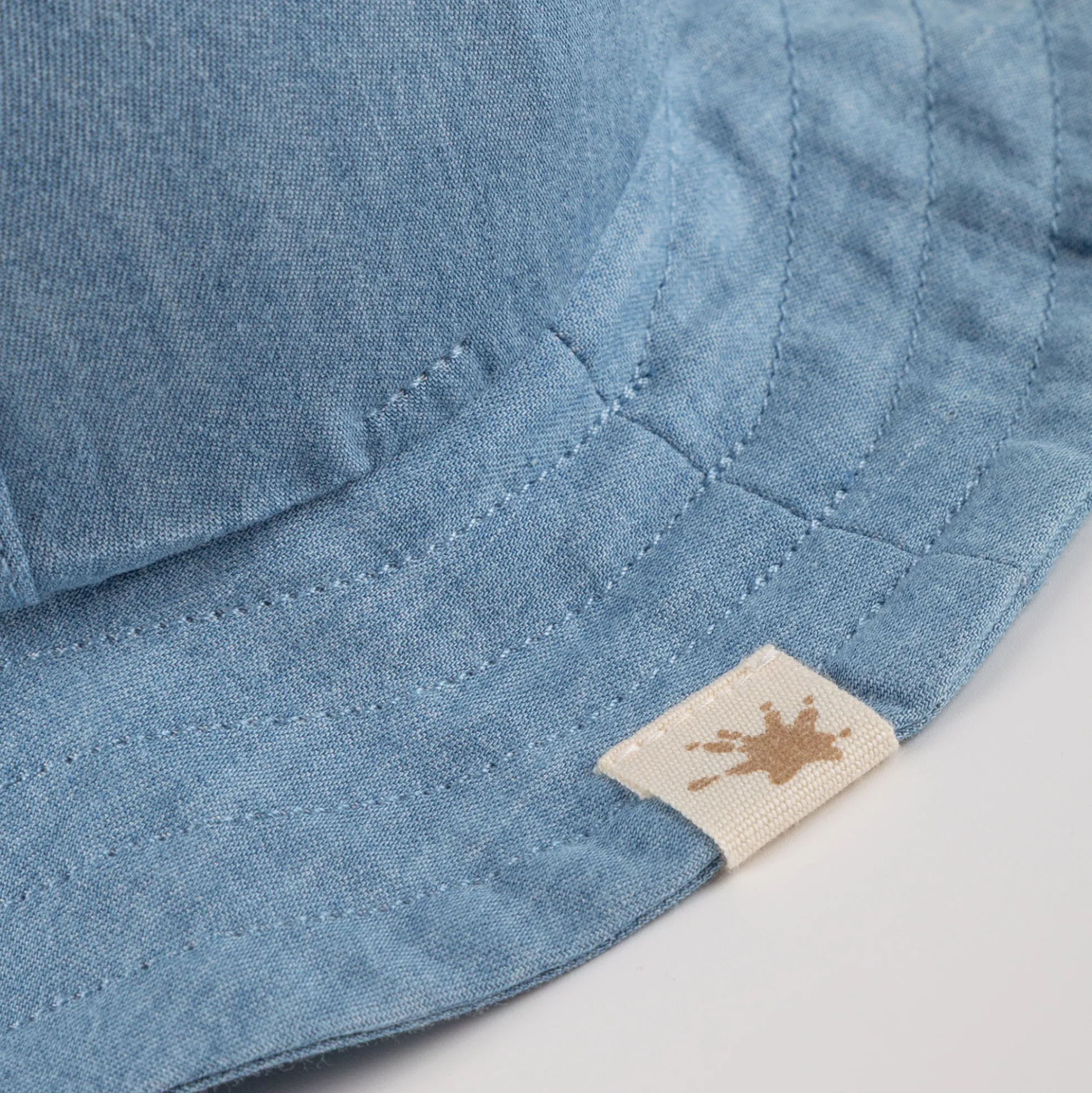 Baby Chambray Sommerhut, hellblau