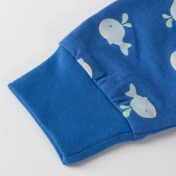 Baby Hose Wal Print, blau