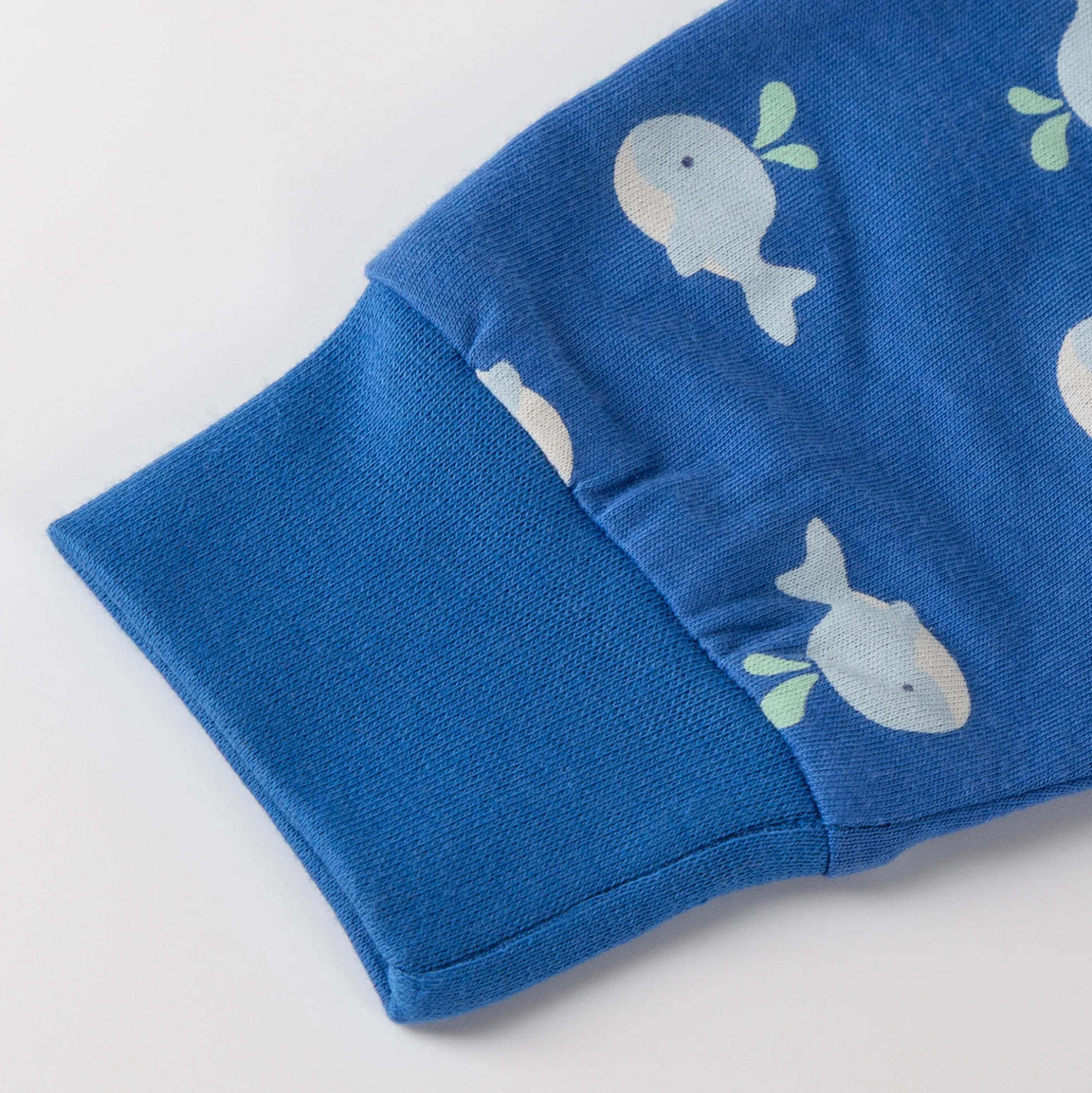Baby Hose Wal Print, blau