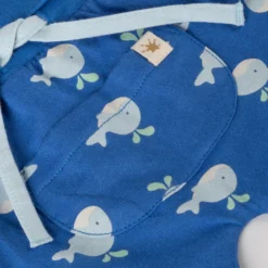 Baby Hose Wal Print, blau