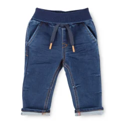 Babyjeans aus Sweat Denim, dunkelblau