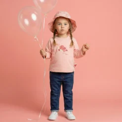 Babyjeans aus Sweat Denim, dunkelblau