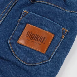 Babyjeans aus Sweat Denim, dunkelblau
