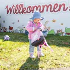 Babyjeans zum Krempeln mit heller Waschung