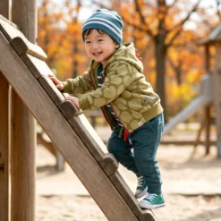Baby Kapuzen-Sweatjacke khaki, Dino Fun