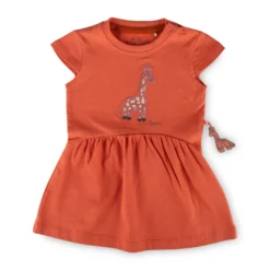 Baby Kleid Giraffe, orange