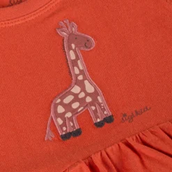 Baby Kleid Giraffe, orange