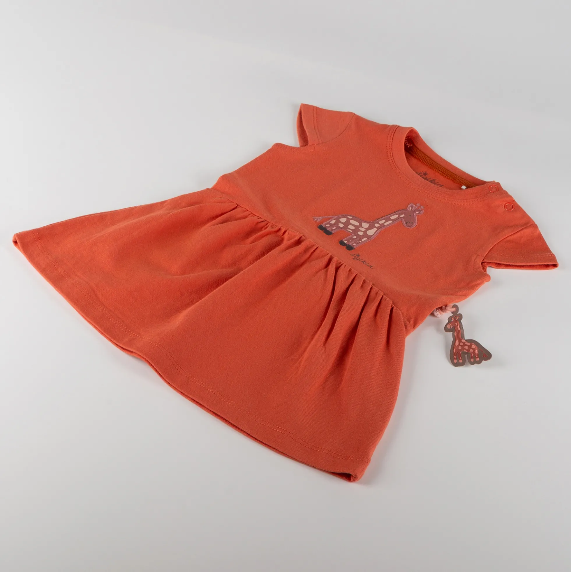 Baby Kleid Giraffe, orange