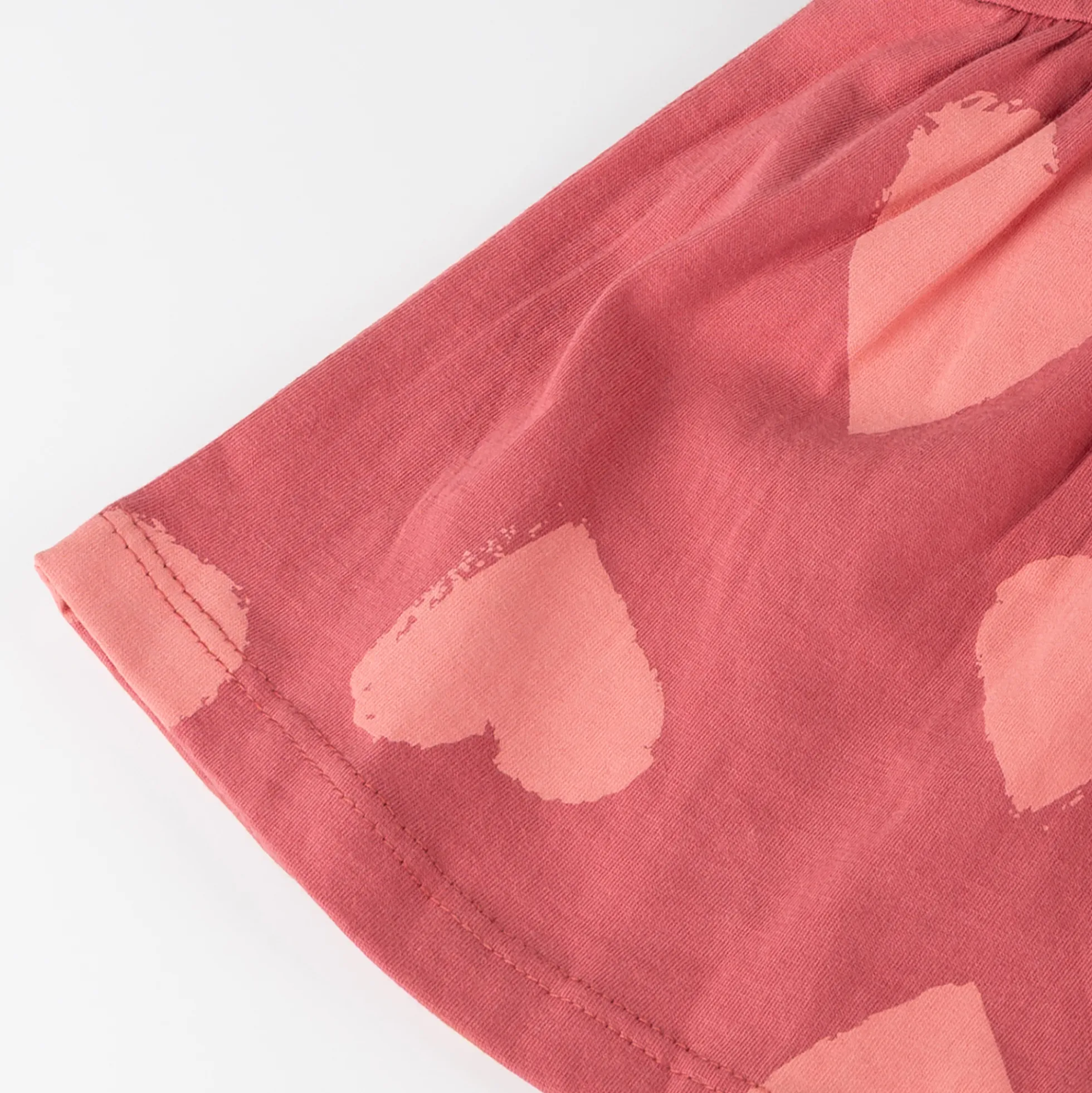 Baby Kleid mit Herzchen Print, rosarot