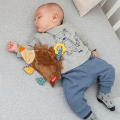 Baby Knister Schnuffeltuch Igel
