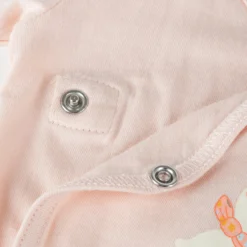 Baby Langarm Body Häschen, rosa