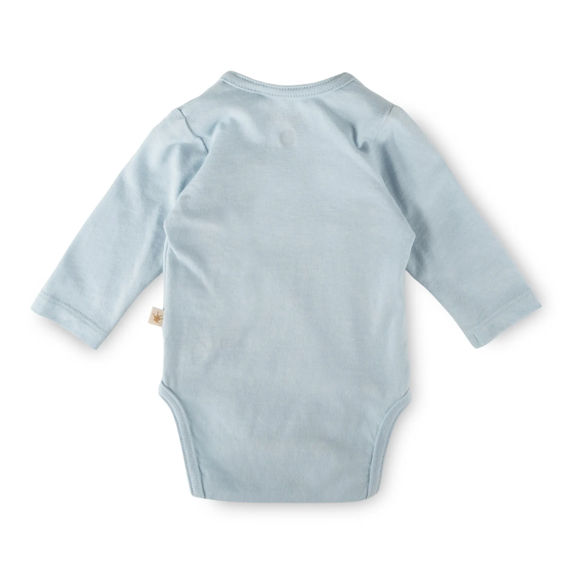 Baby Langarm Body Wal, blau