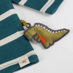 Baby Langarmshirt gestreift, Dino Fun