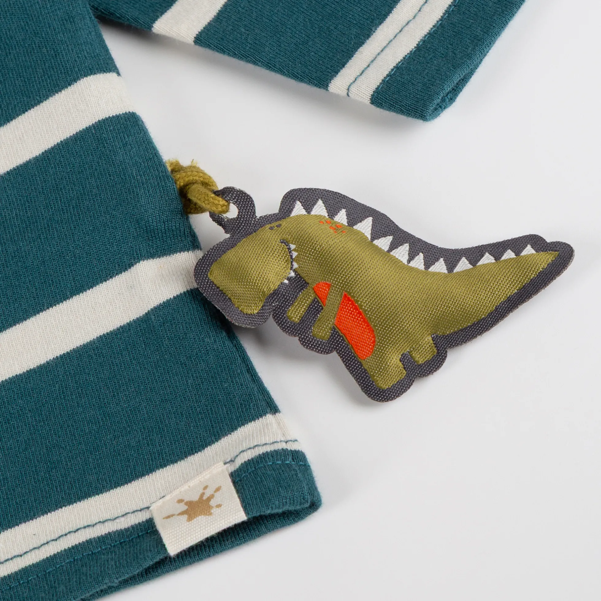 Baby Langarmshirt gestreift, Dino Fun