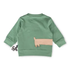 Baby Langarmshirt Hündchen, grün