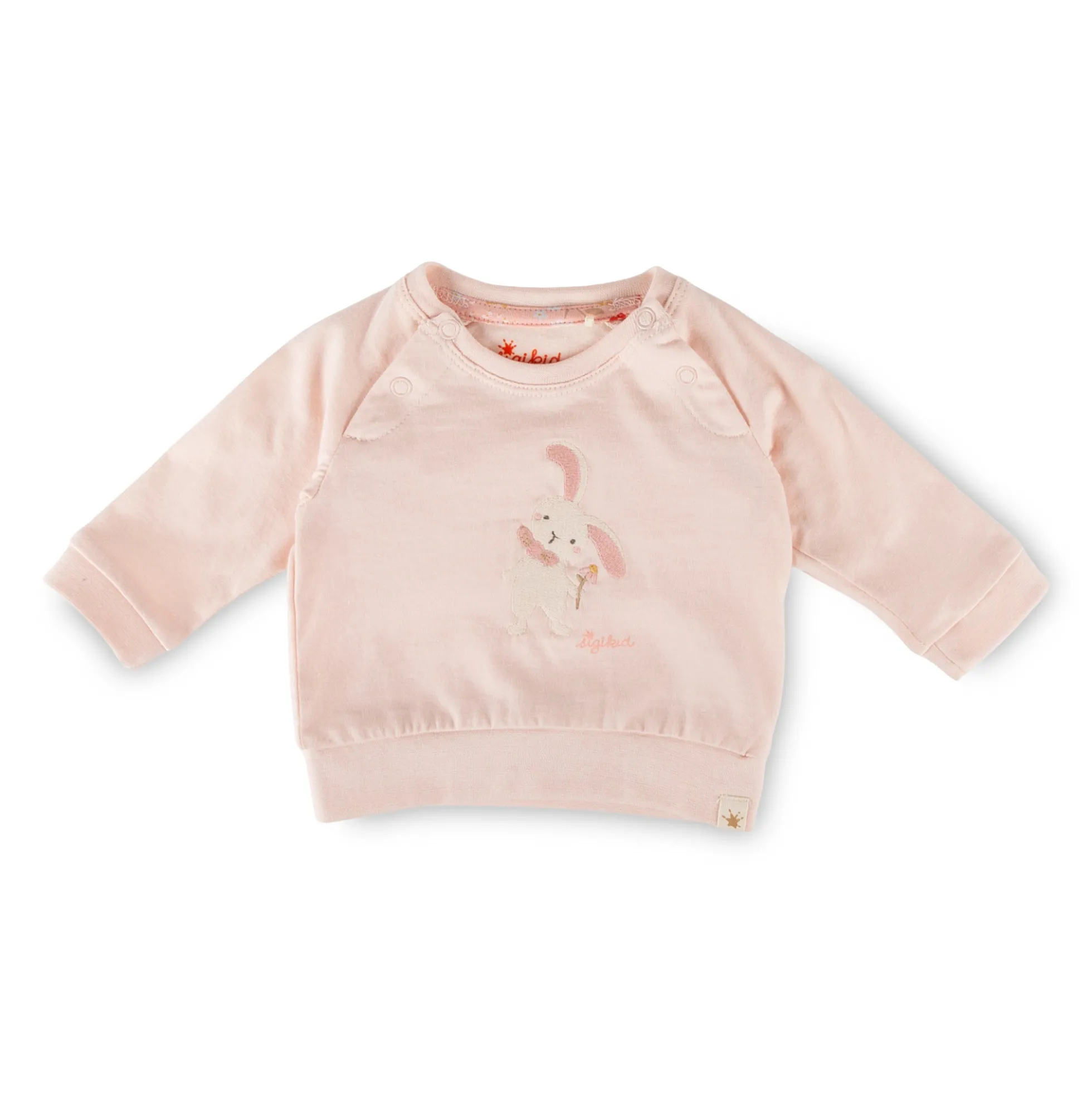Baby Langarmshirt Häschen, rosa