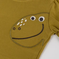 Baby Langarmshirt khaki, Dino Fun
