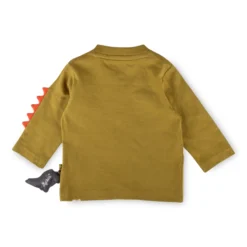 Baby Langarmshirt khaki, Dino Fun