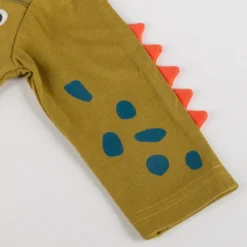 Baby Langarmshirt khaki, Dino Fun