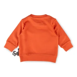 Baby Langarmshirt Panda, orange