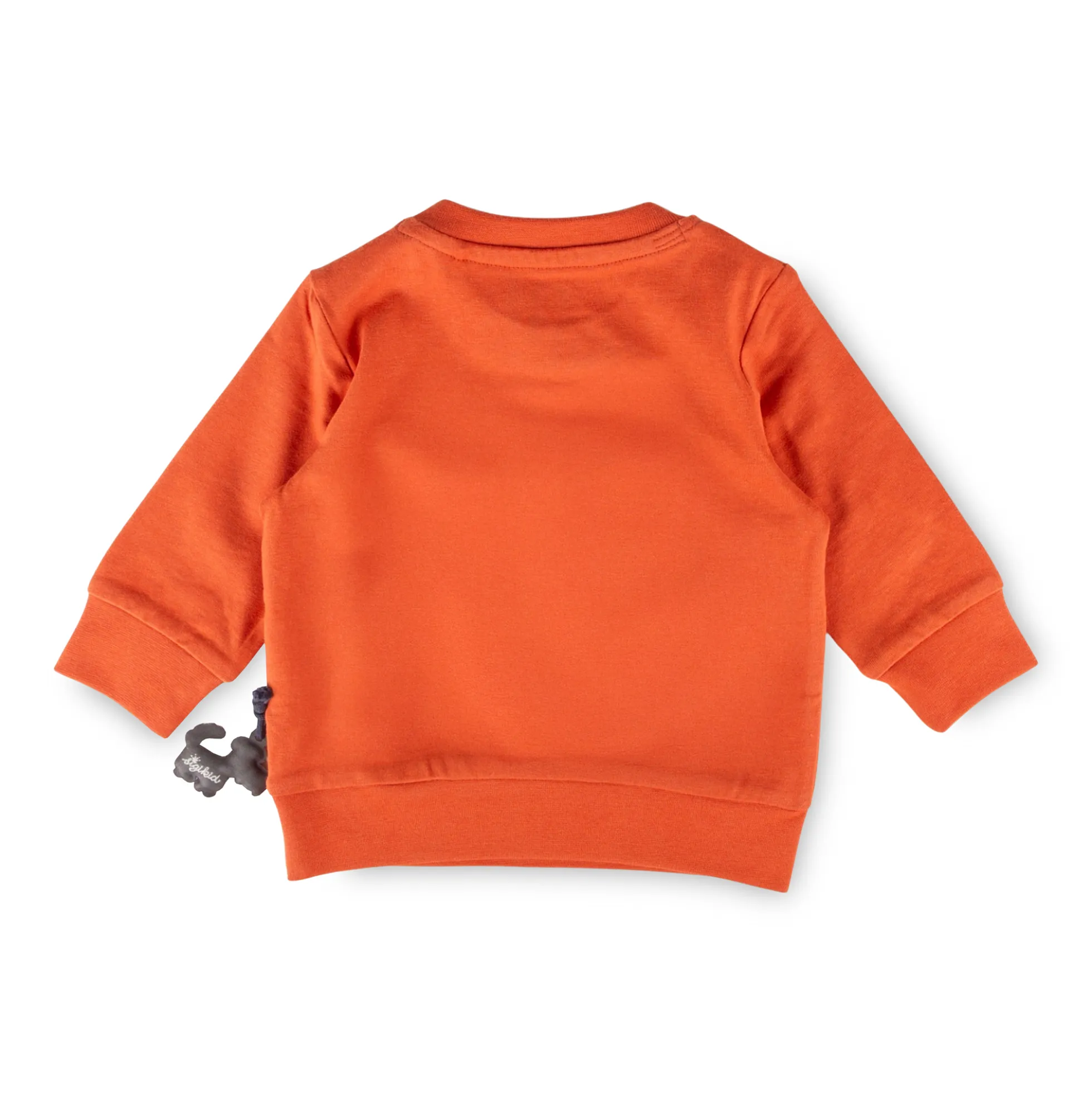 Baby Langarmshirt Panda, orange