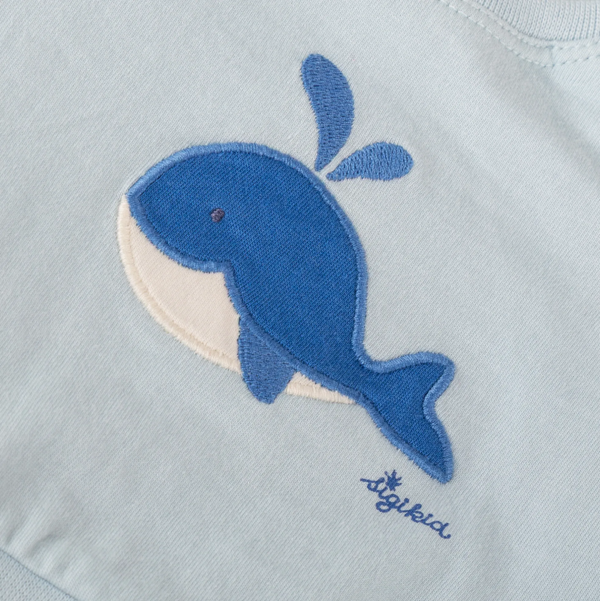 Baby Langarmshirt Wal, blau