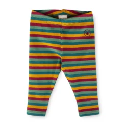 Baby Leggings, bunt geringelt