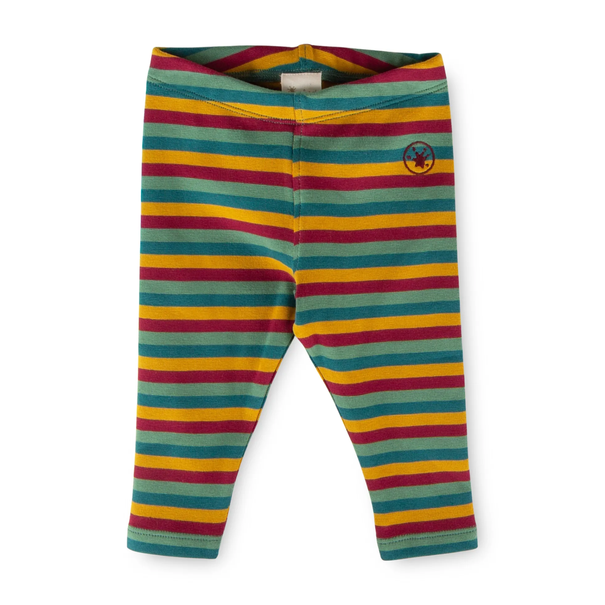 Baby Leggings, bunt geringelt