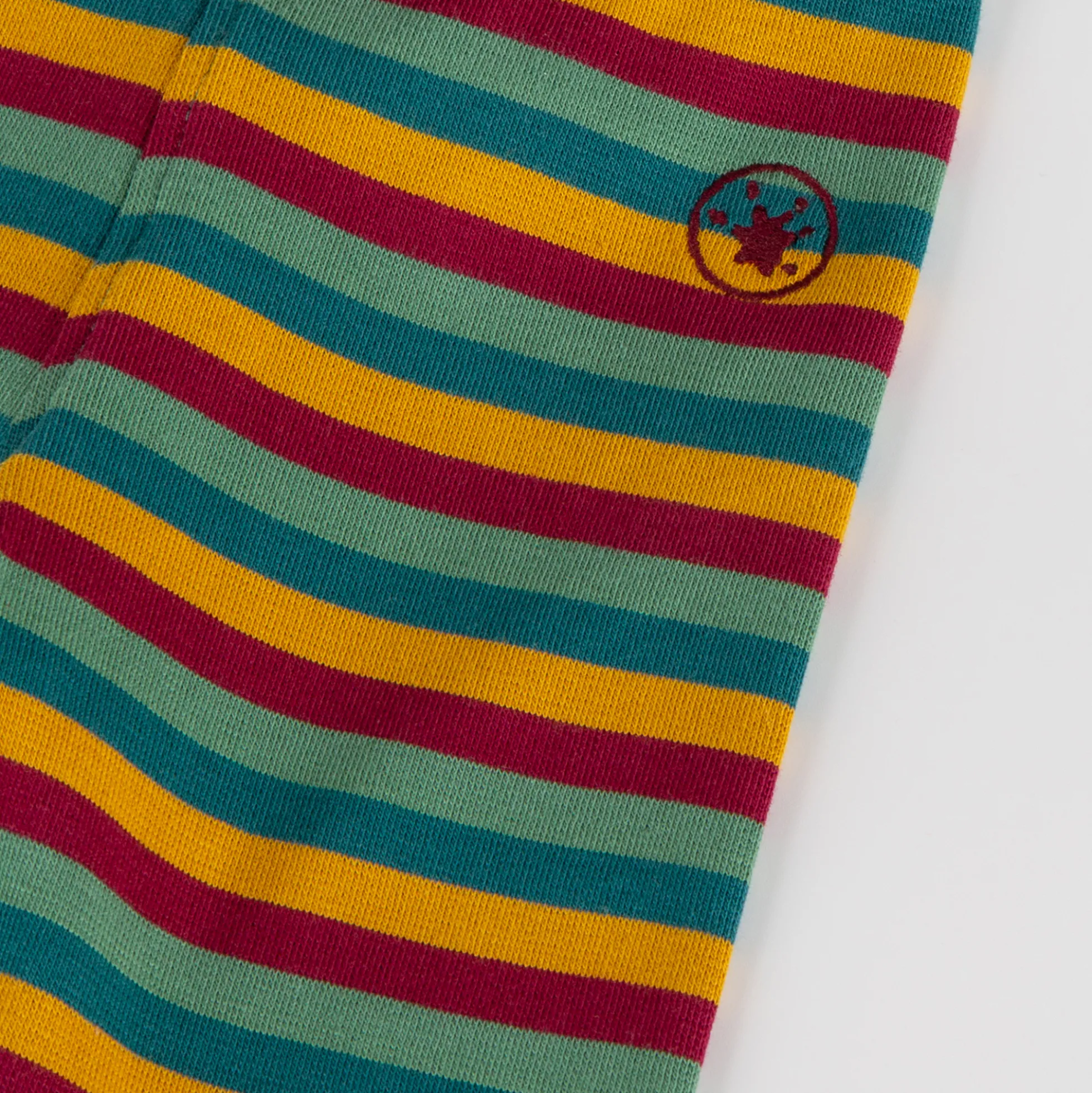 Baby Leggings, bunt geringelt