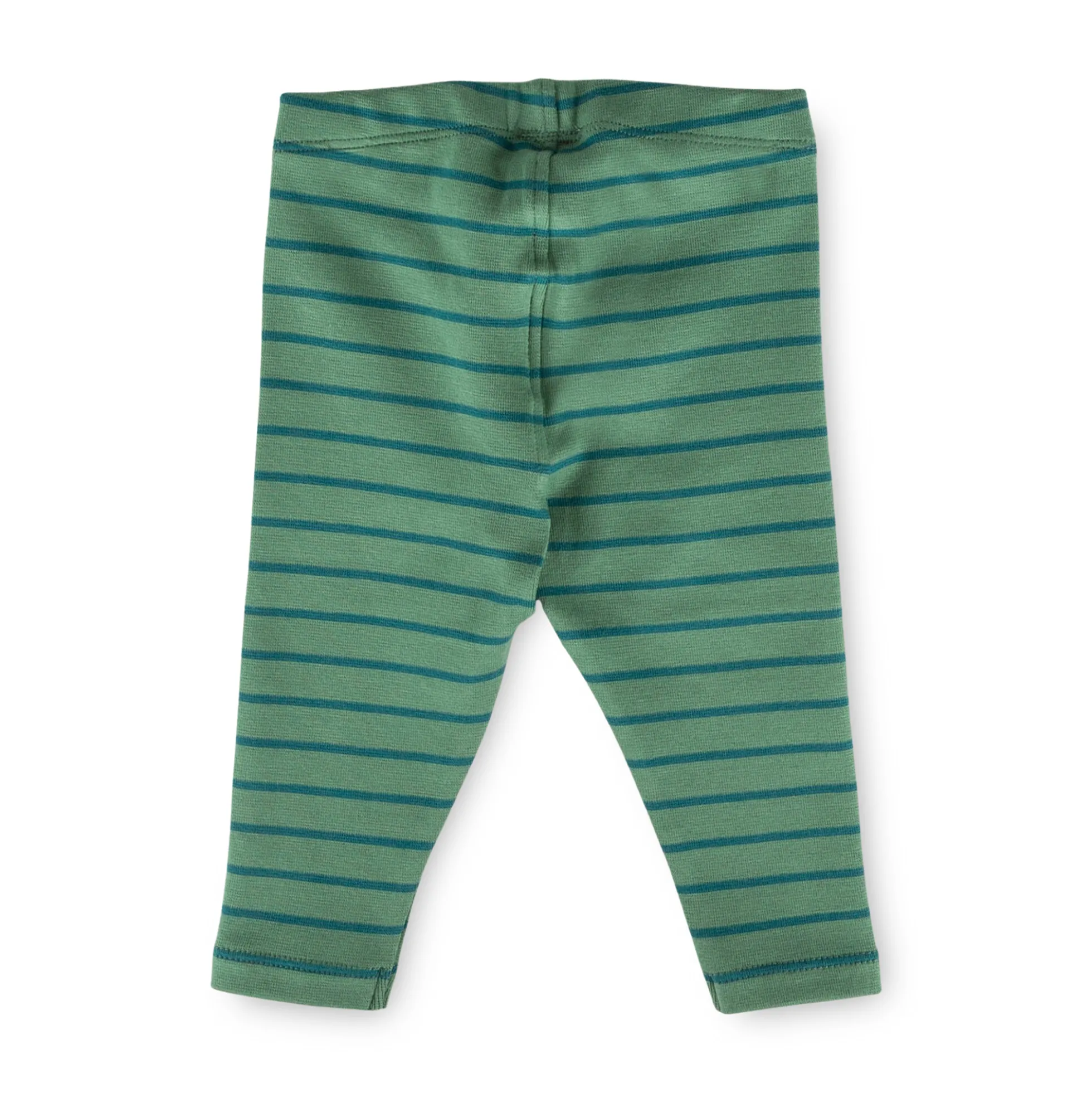 Baby Leggings, grün geringelt