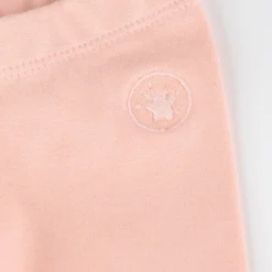 Baby Leggings mit Kräuselsaum, rosa