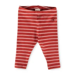 Baby Leggings, rot gestreift