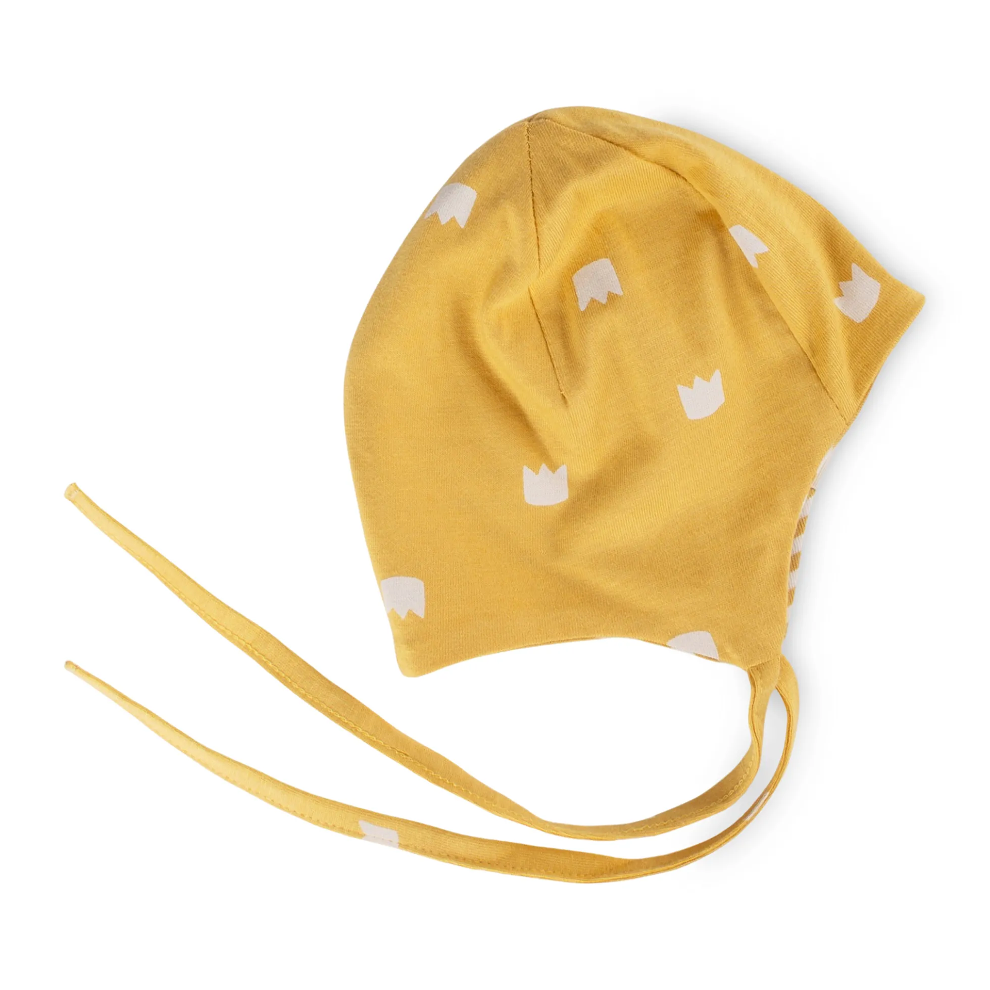 Baby Mütze Krönchen, gelb
