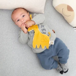 Baby Musselin Knister Schnuffeltuch Giraffe