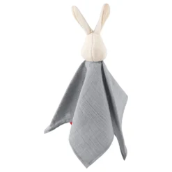 Baby Musselin Schnuffeltuch Hase, grau