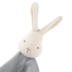 Baby Musselin Schnuffeltuch Hase, grau