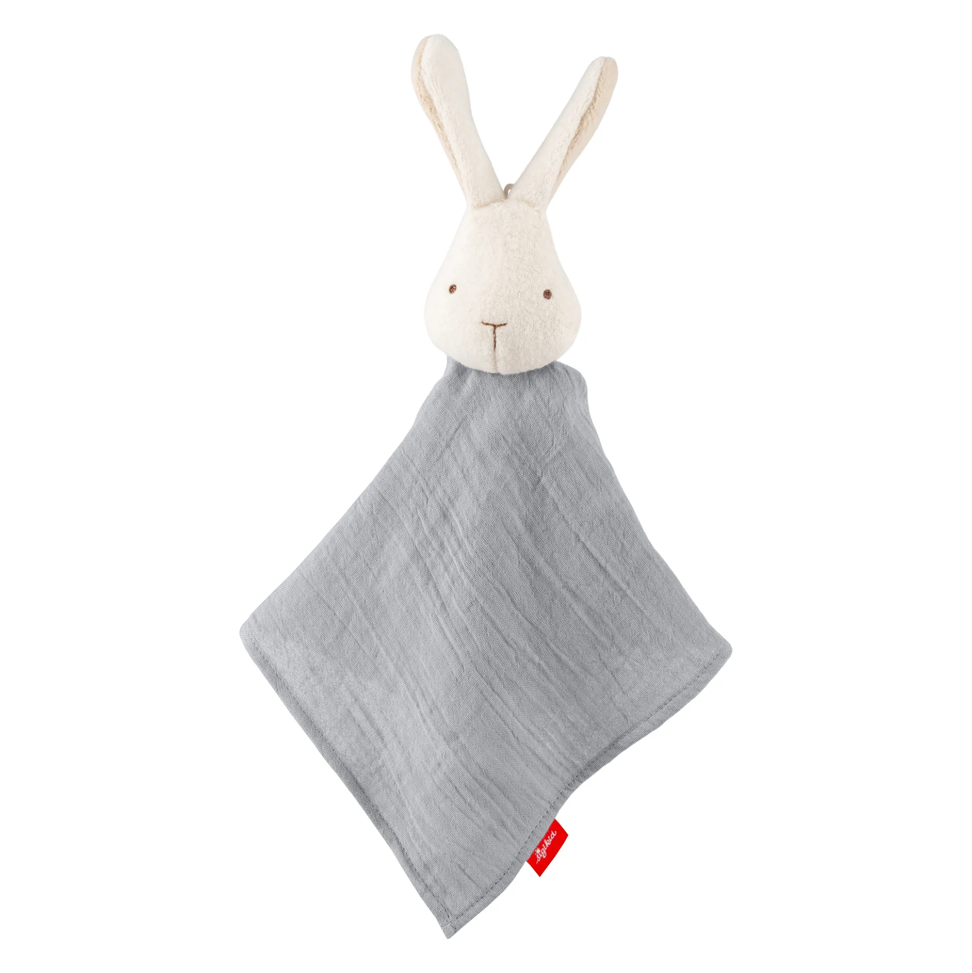 Baby Musselin Schnuffeltuch Hase, grau