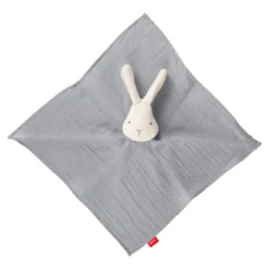 Baby Musselin Schnuffeltuch Hase, grau