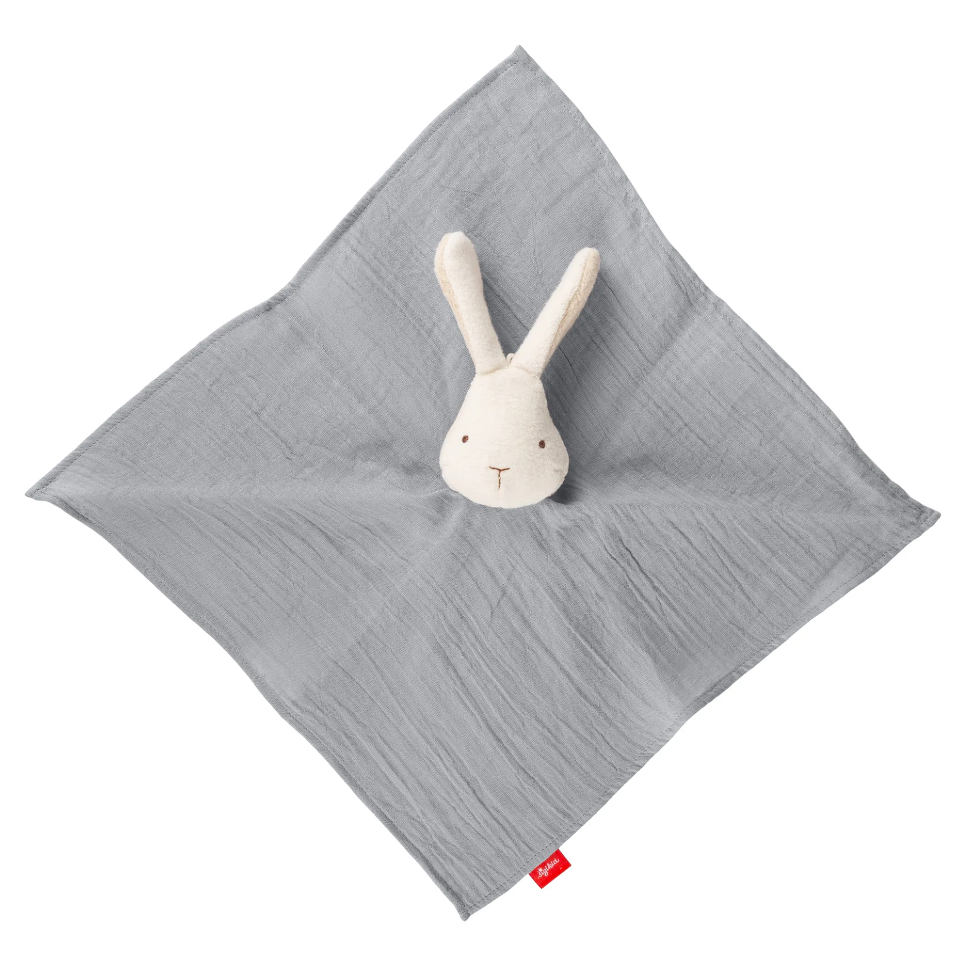 Baby Musselin Schnuffeltuch Hase, grau