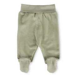Baby Nickihose mit Füßchen, grün