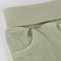 Baby Nickihose mit Füßchen, grün