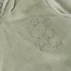 Baby Nickioverall Mäuschen wattiert , grün