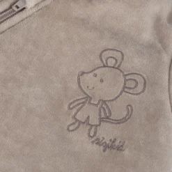 Baby Nickioverall Mäuschen wattiert, beige
