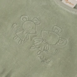 Baby Nickishirt Mäuschen, grün