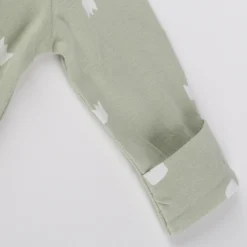 Baby Overall Langarm Krönchen, grün